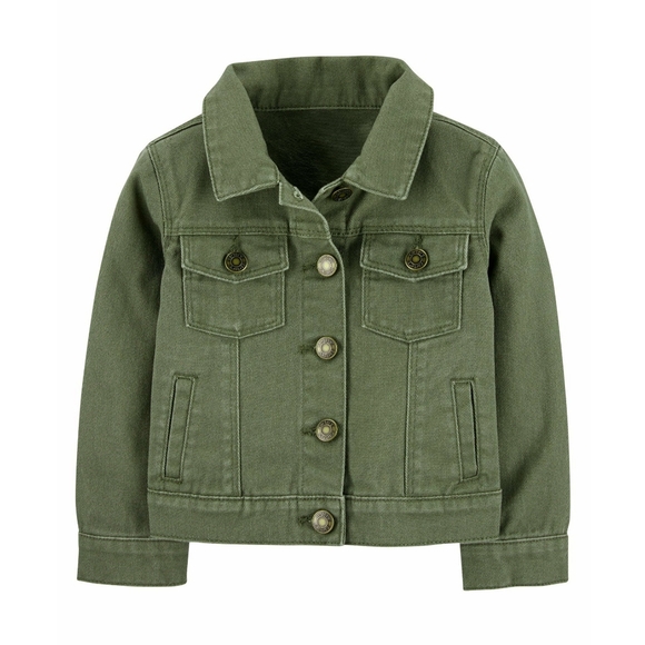 Carter's Olive Green Denim Jacket - Picture 1 of 11